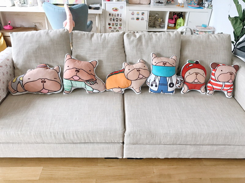 Net Red Fighting Chicken Original Farfight Holding Pillow French Bullfighting 6 Patterns Pre-sale