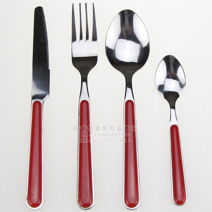 High-quality thickened stainless steel Western tableware Western fork Spoon Steak knife Western food processing at a loss