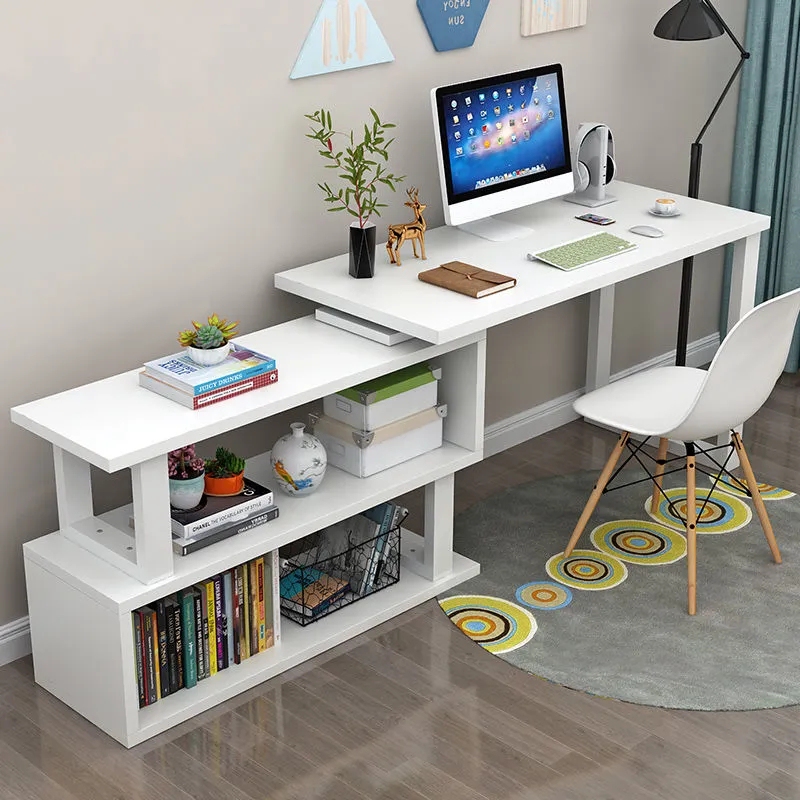 Desktop Corner Office Desk Bedroom L-Shaped Foldable Rotating Computer Desk Writing Study Desk Shelf Cabinet Combination Desktop Corner Office Desk Bedroom L-Shaped Foldable Rotating Computer Desk Writing Study Desk Shelf Cabinet Combination