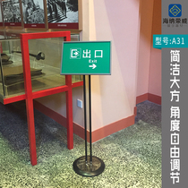 Manufacturer direct sales double pole advertising water card aluminum alloy display rack instructed to guide the guide card to purchase metal standing signs A31