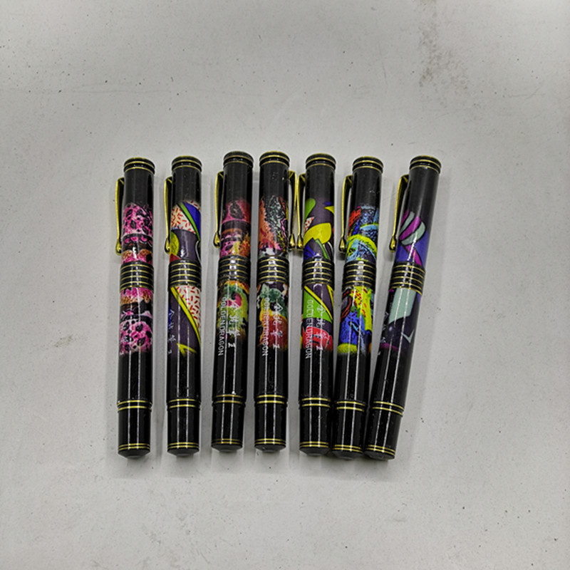 Ручка перьевая 库存金龙笔王大金龙钢笔九十年代老产品重75克笔尖1.2毫米 Golden Dragon