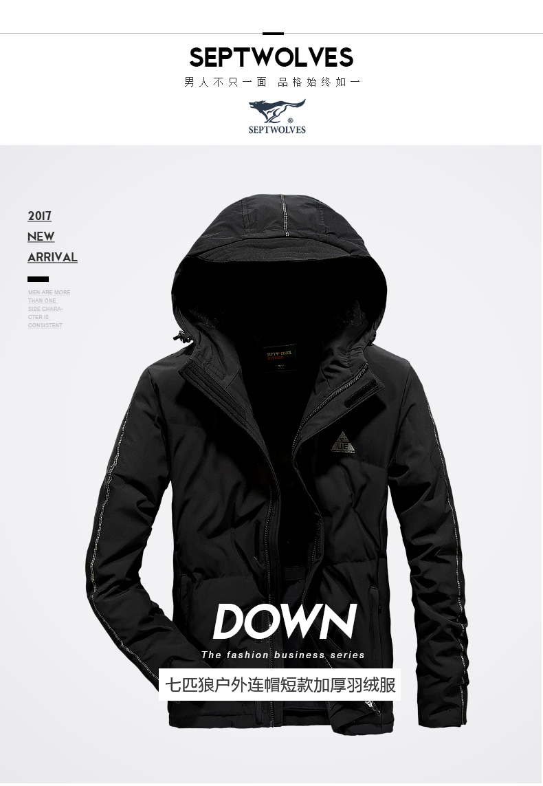 Blouson homme SEPTWOLVES    en Polyester - Ref 3121489 Image 7