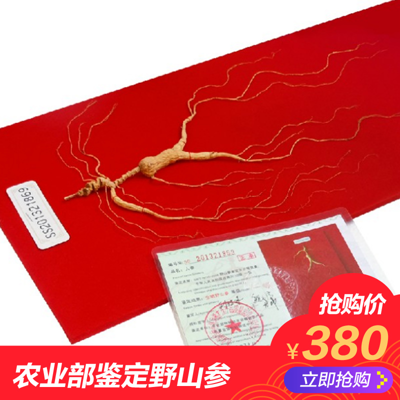 National inspection First class wild mountain Ginseng Gift Box Upscale Fresh Wild Ginseng Ginseng in Changbai Mountain Terrinus Lower Mountain Participation Wine Powder-Taobao