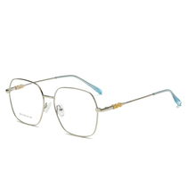 Metal retro large frame men and women myopia glasses with degree finished 100 150 200 250 300 400 degrees