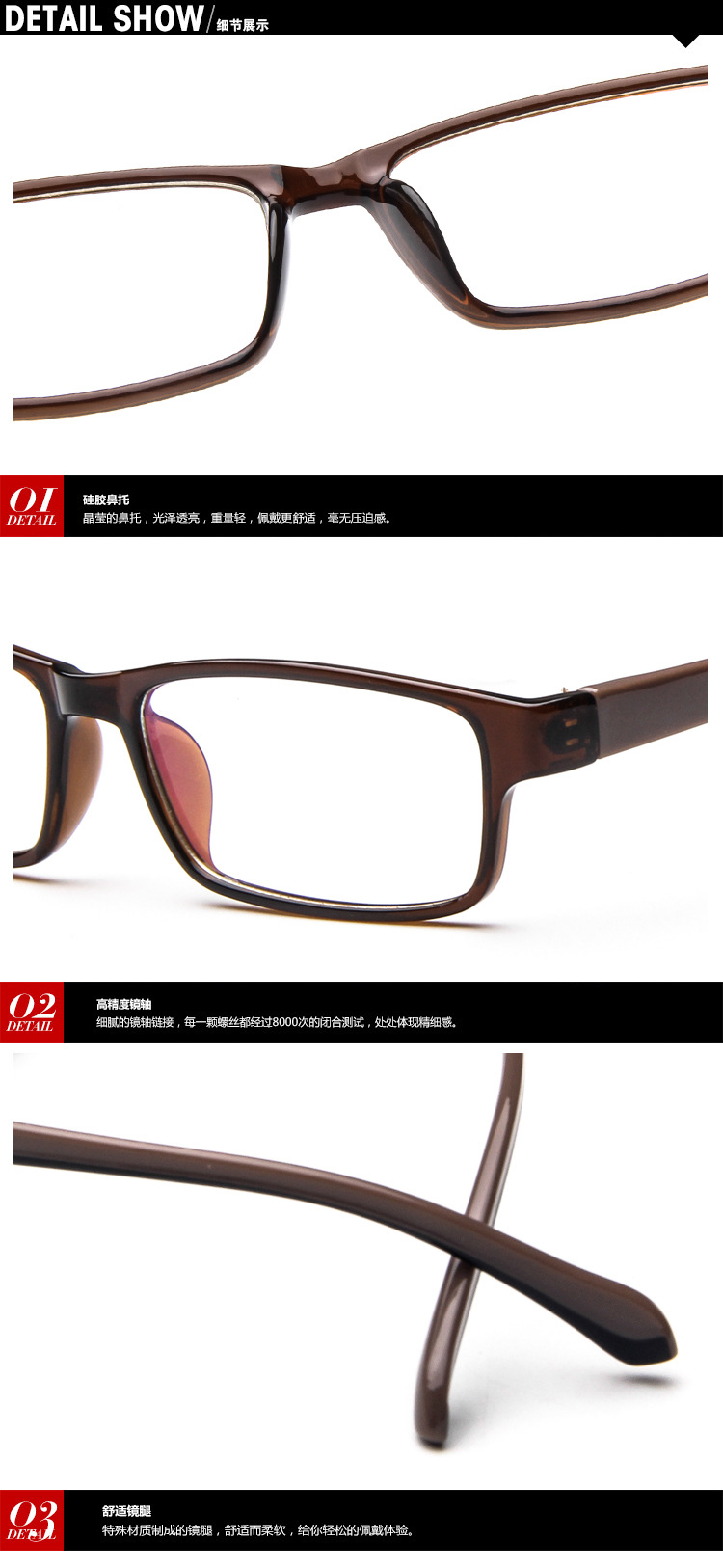 Montures de lunettes en Memoire plastique - Ref 3140700 Image 22