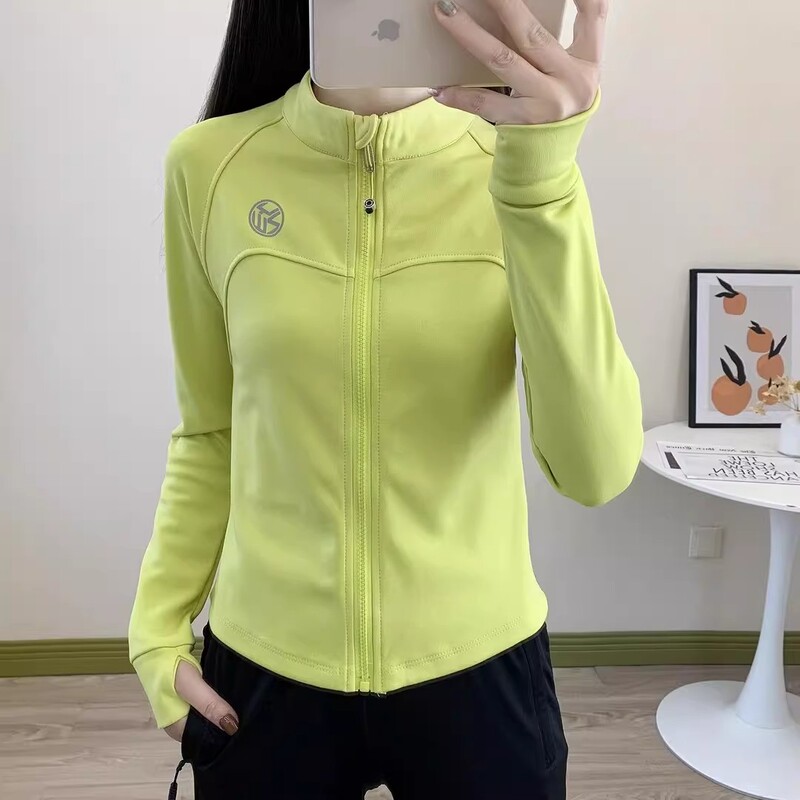 Thin Fleece Fitness Clothing for Women, Stand-Up Collar, Fingerless, Running Fleece Jacket, Outdoor Square Dance Group Team Uniform, Sports Yoga Clothing Thin Fleece Fitness Clothing for Women, Stand-Up Collar, Fingerless, Running Fleece Jacket, Outdoor Square Dance Group Team Uniform, Sports Yoga Clothing