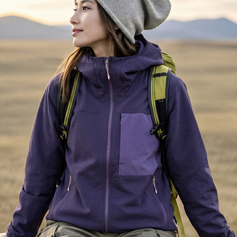 Outdoor Spring and Autumn Jacket for Women, Loose and Slimming, Hiking Casual Jacket, Windproof, Waterproof, Fleece-Lined Softshell Jacket, Mountaineering Clothing Outdoor Spring and Autumn Jacket for Women, Loose and Slimming, Hiking Casual Jacket, Windproof, Waterproof, Fleece-Lined Softshell Jacket, Mountaineering Clothing