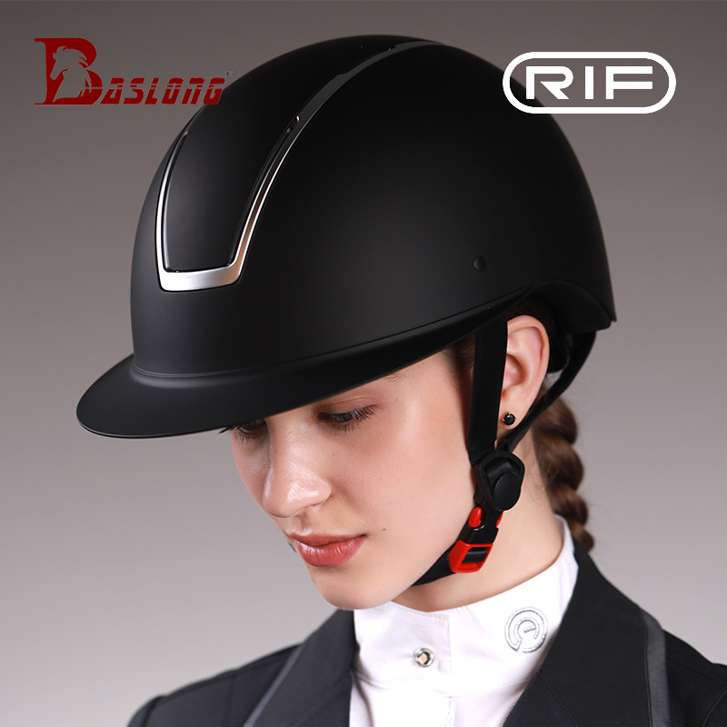 RIF equestrian helmet riding helmet fashion simple equestrian barrier helmet big brim helmet EU safety certification