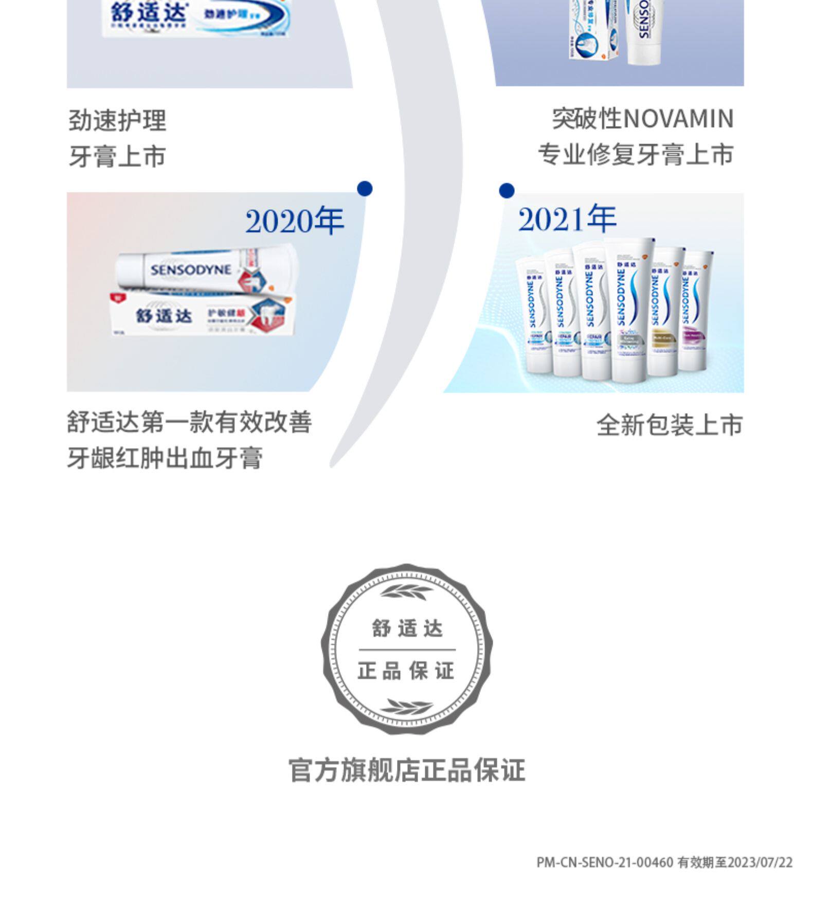 舒适达 多效护理抗敏感牙膏 100g*5支 图12