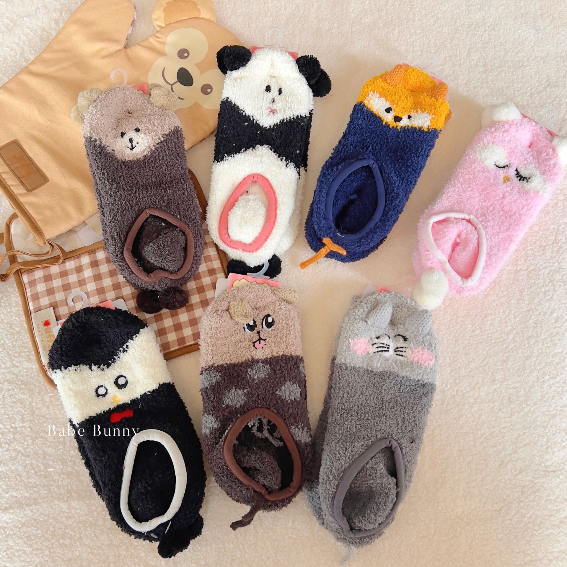  Original 49 tutu*anna Cute Short floor Sox socks Coral Fluff Wool Socks Winter-Taobao