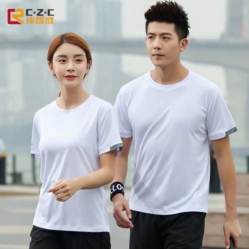 Спортивная быстросохнущая футболка с коротким рукавом, делается под заказ, для бега