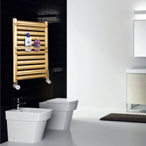  Bathroom small backpack radiator Bathroom heating Wall-mounted household plumbing toilet Steel radiator Towel rack