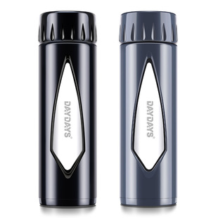 迪迪仕 双层防摔玻璃水杯450ml