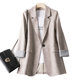 Loose suit jacket women's spring 2023 new casual tops spring and summer temperament all-match thin fashion small suit women