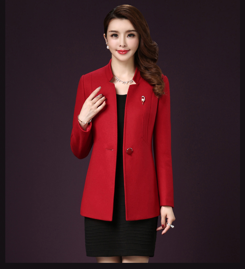 Van Lidden 2018 thu đông mới khí chất quý cô tay áo dài một nút màu rắn hoang nữ ngắn len áo khoác len cardigan