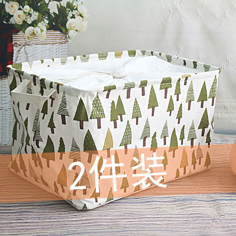 2 pieces large cotton linen bouquet art containing box containing box folding and finishing box clothes containing box foreign trade tail stock