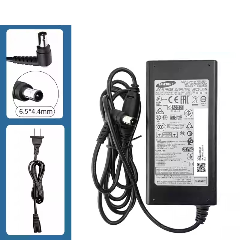 Suitable for Samsung C27G75Tqsc Monitor Power Adapter Power Cord 24V2.5A Compatible with 22V2.65A