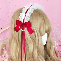 Nhật Bản gốc phụ kiện tóc Lolita ren ruy băng headband headband em gái mềm mại hàng ngày thẻ lolita ngọt ngào - Phụ kiện tóc phụ kiện tóc trẻ em