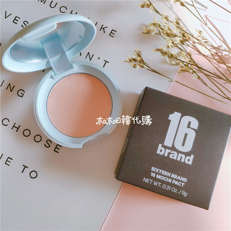 Bột ngô 16brand độ bóng cao màu hồng cổ tích cao đào phân cực nhẹ ánh sáng cao Q mềm mại vòm miệng phấn phủ kiềm dầu eglips