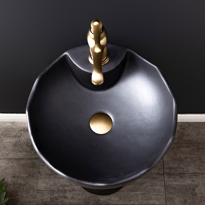 Ceramic basin floor balcony is suing the lavatory retro column pillar household toilet lavabo. 2