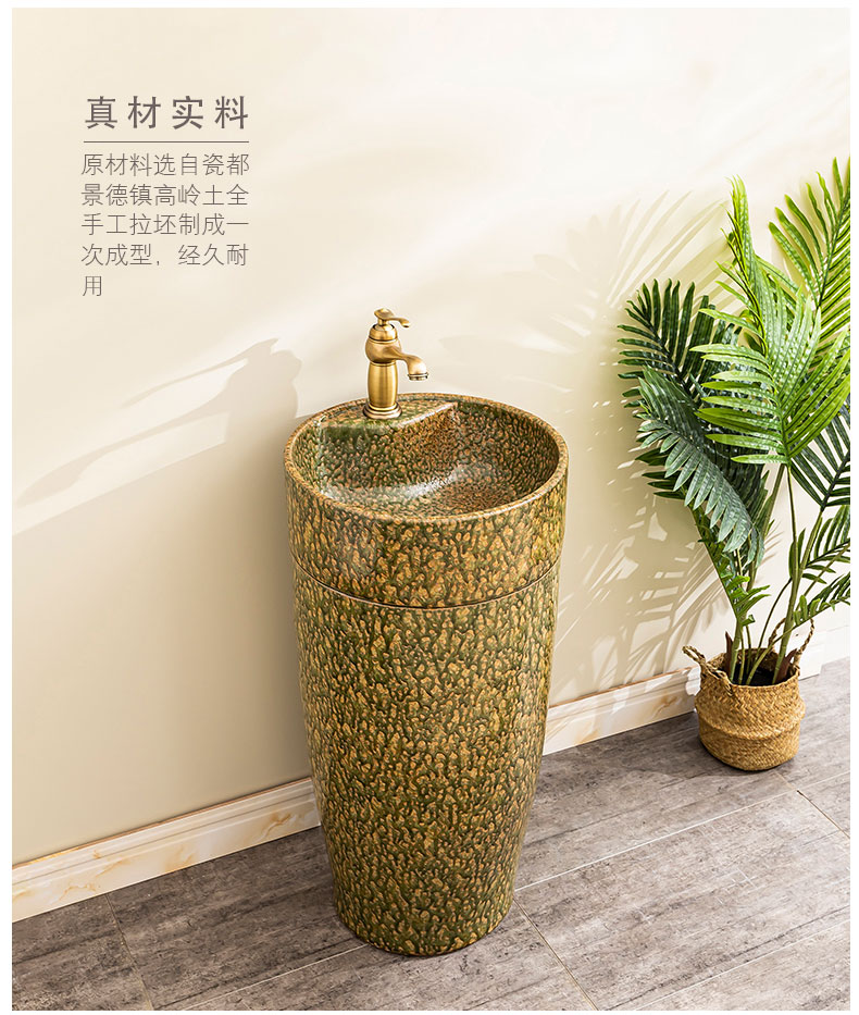 Ceramic floor pillar lavabo toilet lavatory basin basin of is suing household one pillar three balcony