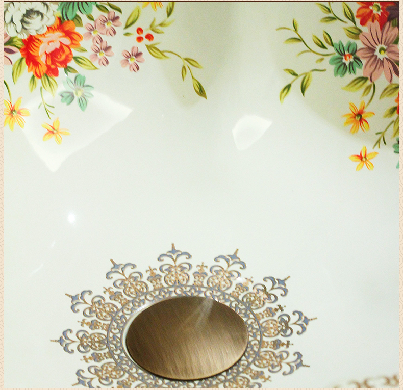 Jingdezhen ceramic stage basin toilet petals European - style hotel, the pool that wash a face to wash its contracted art the sink