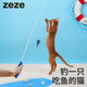 Zeze ໄມ້ teasing cat retractable, ແຂ້ວ grinding ແລະ chewing ຂອງຫຼິ້ນ cat, ການກະຕຸ້ນຕົນເອງຂອງຫຼິ້ນ catnip ປາ simulated