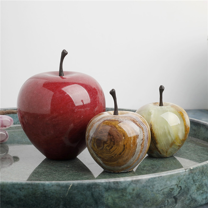 Cross-Border Foreign Trade Christmas Eve Afghan Jade Apple Crafts Fruit Ornaments Office Home Decoration Cross-Border Foreign Trade Christmas Eve Afghan Jade Apple Crafts Fruit Ornaments Office Home Decoration