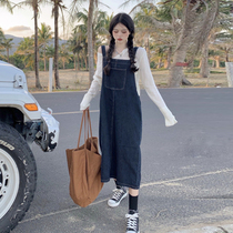 Denim Braces Dress Design Sensation Small Crowdspring Autumn 2022 New Korean Version Loose Little Sublian Dress Skirt