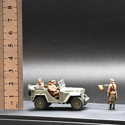 Sanrong 1/72 Brandenburg Gate Victory Day Complete Model Kit with 5 Figures and Gaz-67 Jeep