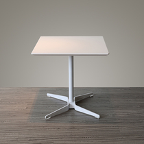 Nordic light luxury marble small square table European sofa side milk tea dessert shop coffee shop casual solid wood table