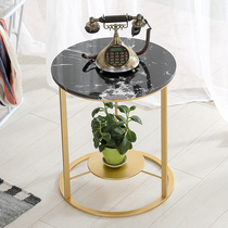 ins Wind table bedside table small round table Nordic sofa side simple living room marble coffee table corner balcony