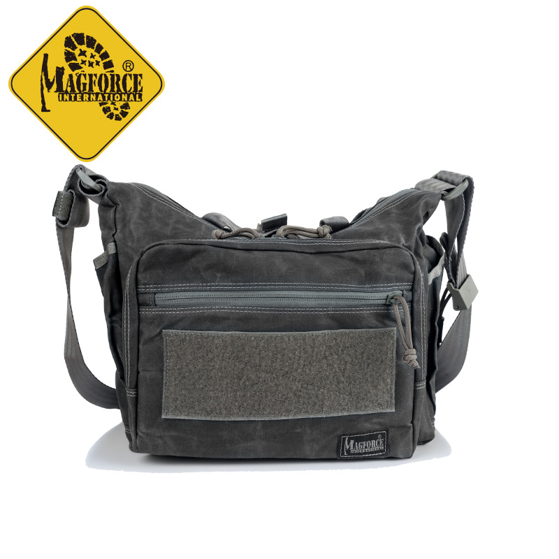 Bundesliga MAGFORCE MAGhose McGehostai Horse oil wax cloth Single shoulder bag W0498 Double face People Tactical Ctrip bag