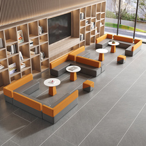 Office sofa simple bank front desk training institution business waiting leisure rest area sofa coffee table combination