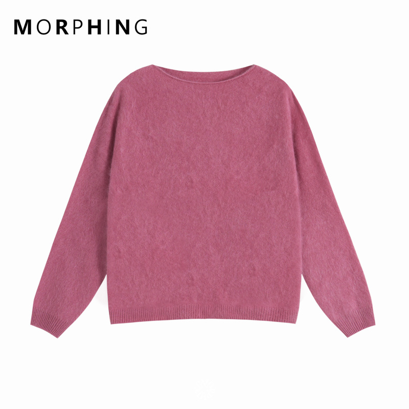 Morphing Seamless One-Piece Cashmere, Silk, and Wool Blend Brushed Pullover Sweater for Women Morphing Seamless One-Piece Cashmere, Silk, and Wool Blend Brushed Pullover Sweater for Women