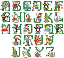 (Zhang Xiaolang) Cross stitch DMC R line self-matching kit plastic board refrigerator sticker Christmas letters