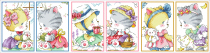 (Zhang Xiaolang) Cross stitch DMC R line self-equipped cartoon character card set to send corner protector girlfriends cat