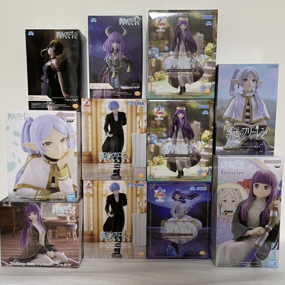 Japanese Version Genuine Burial Figurines of Furiel, Philen, Simel, Huitark, Furiel Scenery Figures, Hand-Made