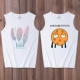 Áo vest nam không thấm nước thủy triều hip hop lỏng mùa hè cotton thoáng khí vest vai cộng với phân bón XL áo thun - Áo vest cotton áo ba lỗ tanktop nam