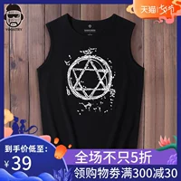 Áo thun không tay nam thương hiệu vest lỏng lẻo hip hop cotton thoáng khí tập thể dục áo len cỡ lớn vượt rào mùa hè - Áo vest cotton áo chi lê