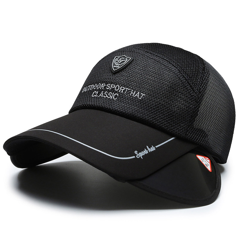 Hat man Breathable Great Hat Visor Sunscreen Hood Summer Riding Fishing Stick Ball Cap Duck Tongue Cap Lady Mesh Hat Sunhat
