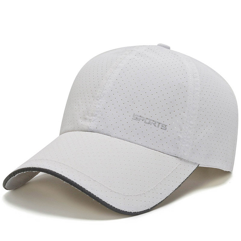 Summer Dry Sun Sun Chaoster Hat Men middle-aged adult Net Eye Breakthrough Sports Outdoor Baseball Cap