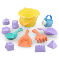 Benshi childrens beach toy set Baby Bath play water play sand dig hourglass Cassia shovel tool