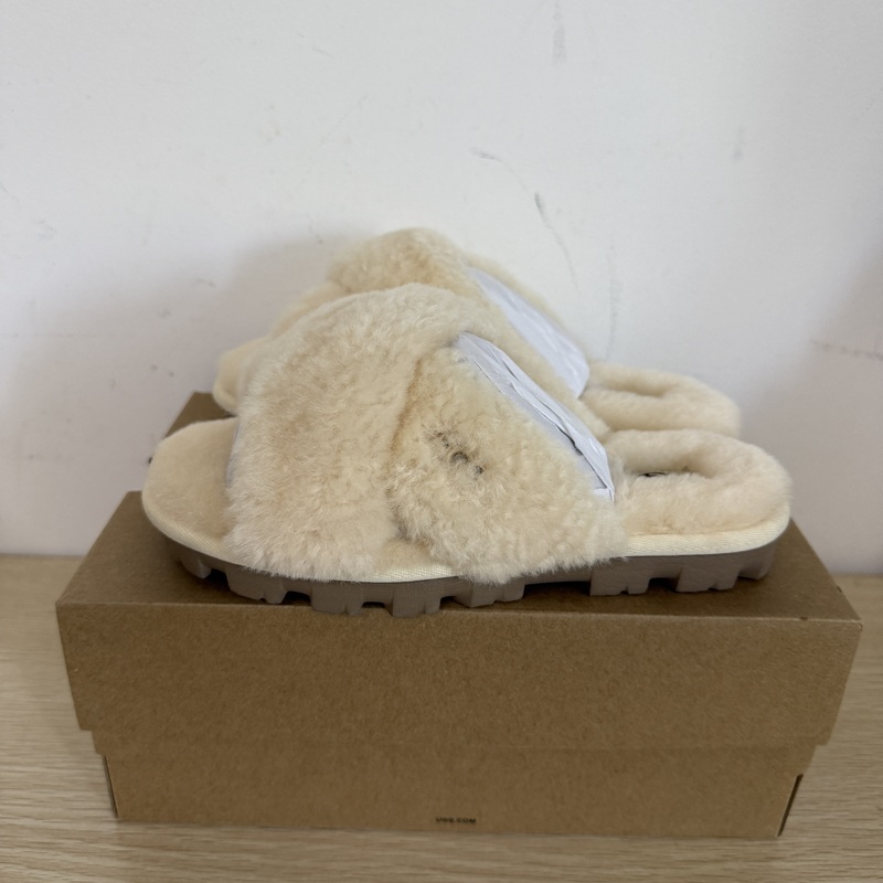 Ugg Genuine Product from the Store, Women's Casual Solid Color Classic Fleece-Lined Flat Solid Color Everyday Slip-On Slippers 1107955