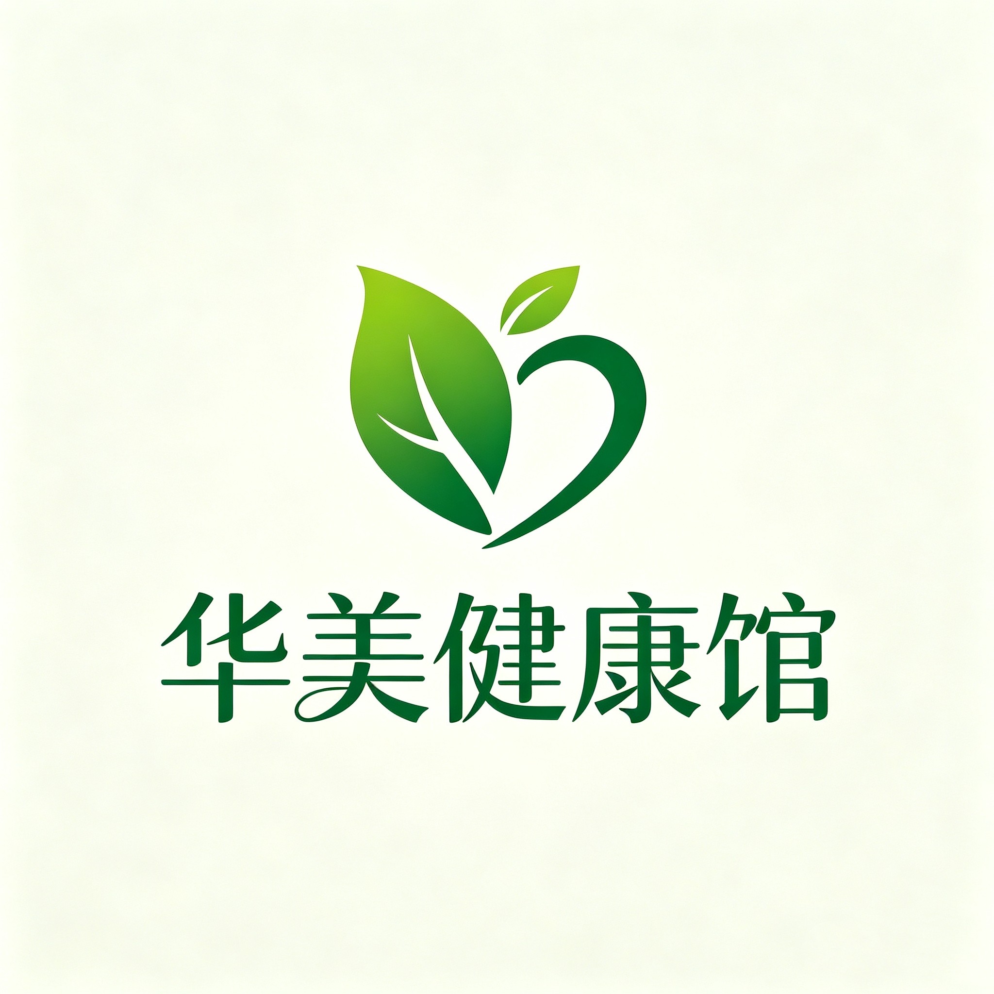 华美健康馆的LOGO