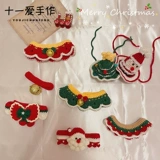 Рождественский чокер, шапка, шерстяной трикотажный шарф, милый аксессуар