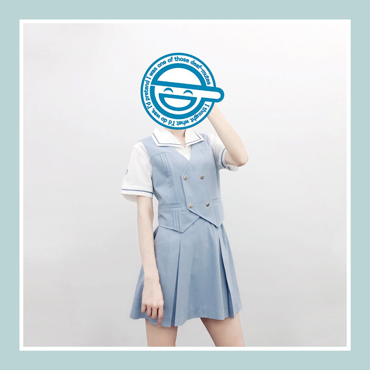 (Spot Clearance) Original Jersey Water Blue Horse Chia Box Pleats for Gifted and Ghostbusts