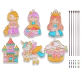 Клеевая картина, детский комплект, пигментированная стеклянная доска для рисования для контуринга, наклейки, без сушки в лампе, «сделай сам»