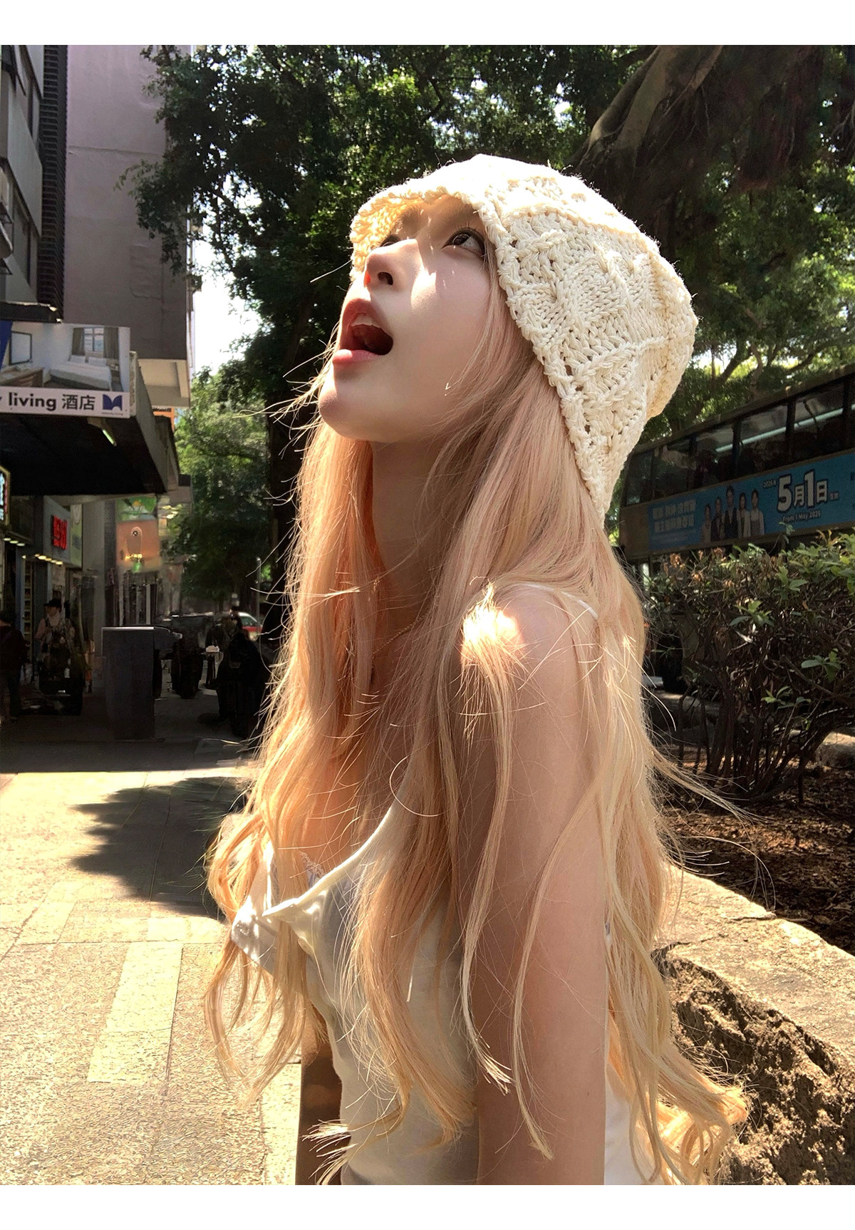 Топы/майки thas9i九亿 麻豆公式 天丝白色小吊带背心女夏日海边百搭针织上衣