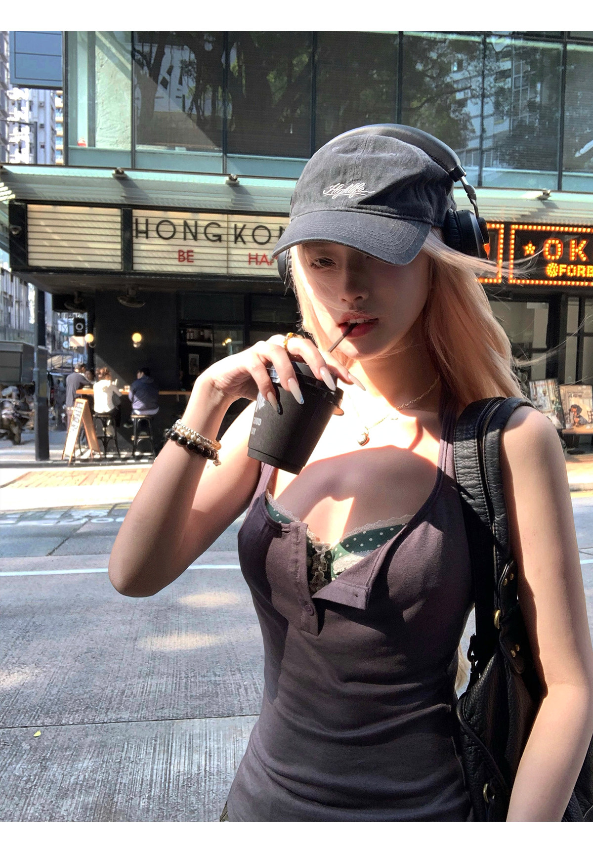 Топы/майки thas9i九亿 麻豆公式 天丝白色小吊带背心女夏日海边百搭针织上衣